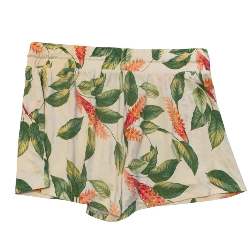 Stars Above Tropical Print Pajama Shorts